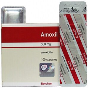Brand Amoxil (Amoxicillin) 500mg Tablets  x 1&#8217;s